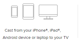 Cast from Android Iphone laptop